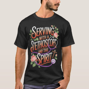 God's Work In Scrubs Jesus Faith God Cna Christian T-Shirt