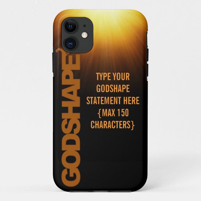 GodShape Statement PHONE CASE 3 - SUNBURST (Back)