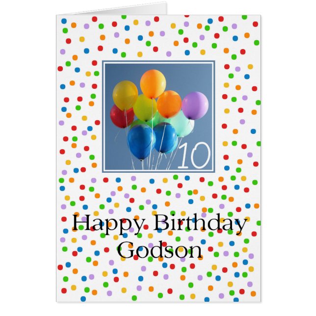 Godson, ballons colorés à 10 ans (Devant)