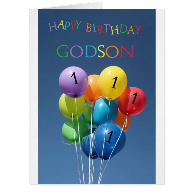 Godson, ballons de 1er anniversaire (Devant)