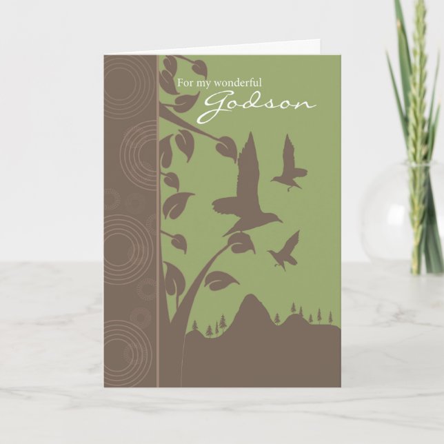 godson birthday card - birthday greeting card for (Front)