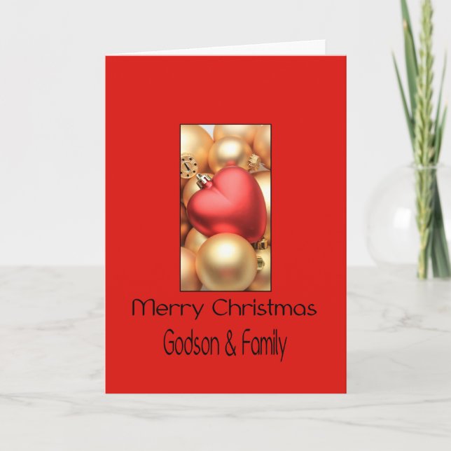 godson & family  Merry Christmas card (Front)