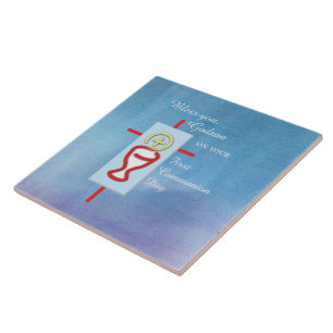 Godson, First Holy Communion, Blue Tile