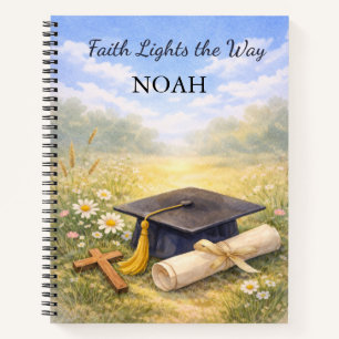 Godson Graduation Personalized Christian Gift Notebook