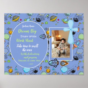 Godson Motivational Encouragement Gift Personalize Poster