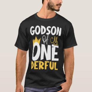 Godson Mr One Derful Wonderful 1st Birthday Party T-Shirt