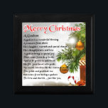 Godson poem - Christmas Design Gift Box<br><div class="desc">A great gift for a godson at christmas</div>