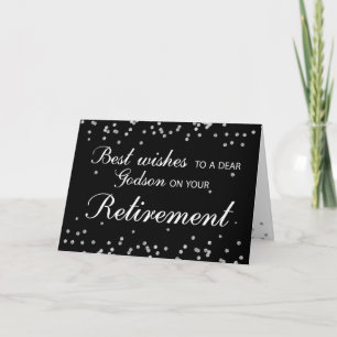 Godson, Retirement Congratulations Black w/ Silver Card