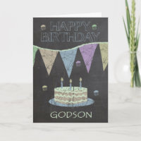Godson Trendy Chalk Board Effect, Cake
