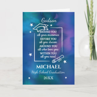 GodsonHigh School Graduation Name Year  Card