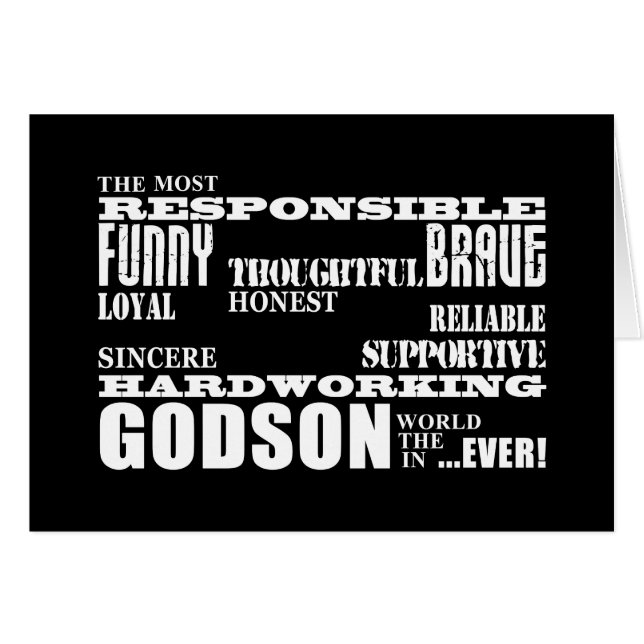 Godsons Baptism Christening Anniversaire : Qualité (Devant horizontal)