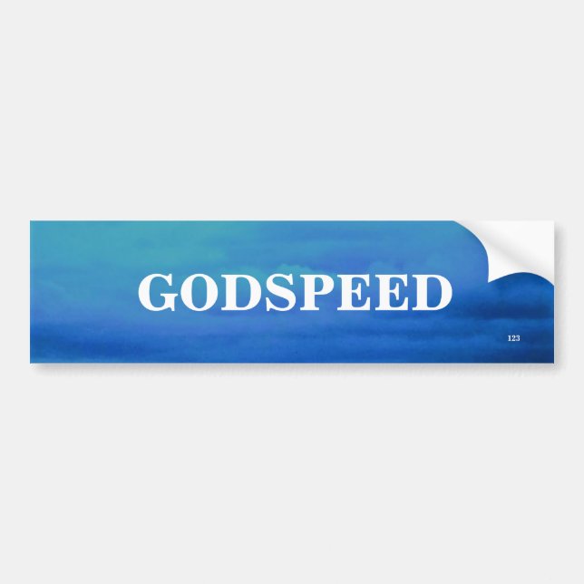 GODSPEED BUMPER STICKER (Front)