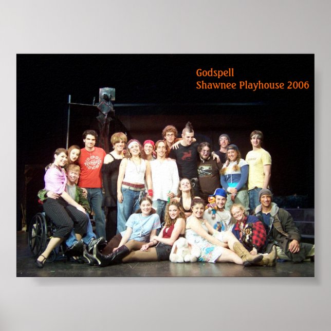 Godspell Shawnee Playshouse 2006 Cast Poster (Front)