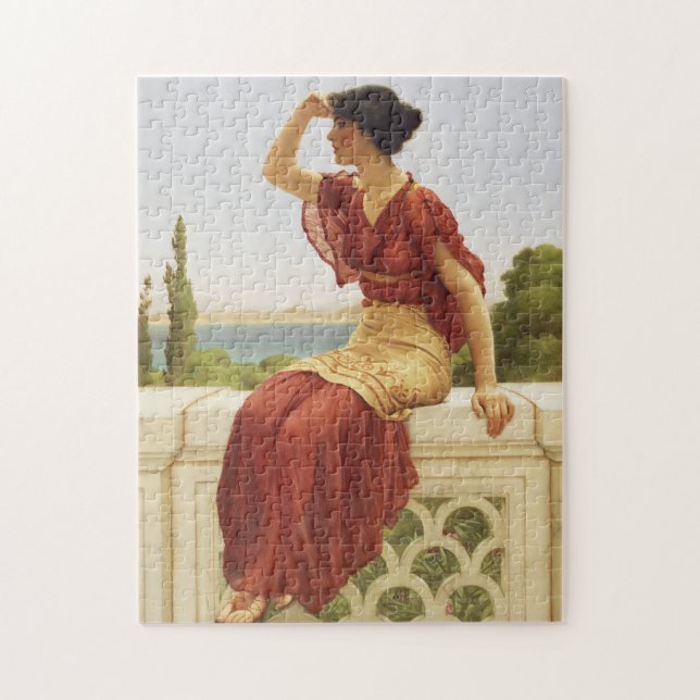 Godward The Signal Beautiful Woman Portrait Art Jigsaw Puzzle (Vertical)