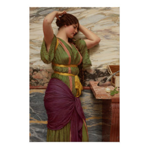 Godward Une réflexion juste CC0631 Poster parfait