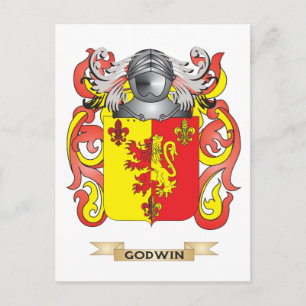 Godwin Coat of Arms (Family Crest) Postcard