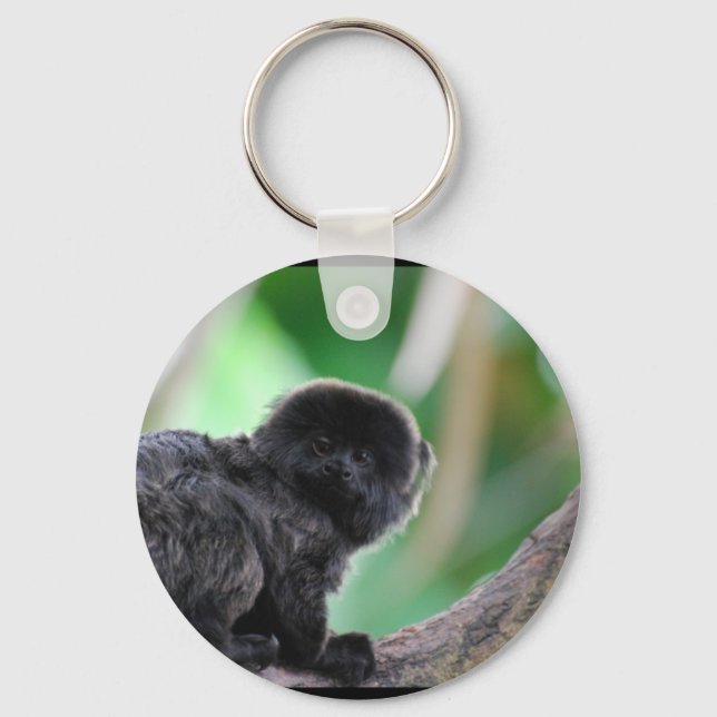 Goeldi's Marmoset Keychain (Front)