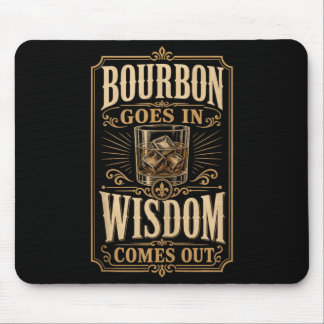 Goes In Wisdom Comes Out Funny Gift Sleeveless Mouse Pad
