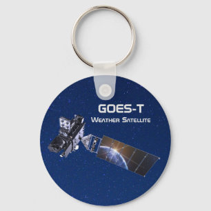 GOES-T Weather Satellite Keychain