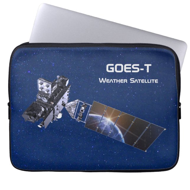 GOES-T Weather Satellite Laptop Sleeve (Front)