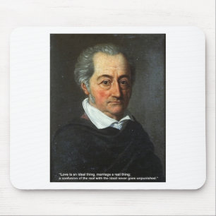 Goethe Love Quote Gifts Cards Love/Ideal Thing Mouse Pad
