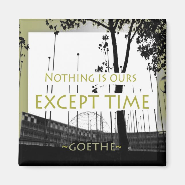 Goethe Motivational cite Magnet (Devant)