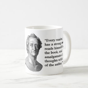 Goethe quote on readers coffee mug