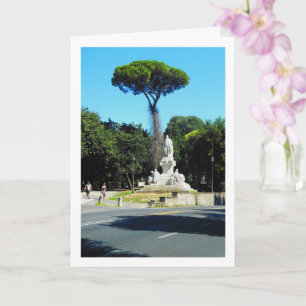 Goethe Statue At Villa Borghezio, In Rome, Italy Card