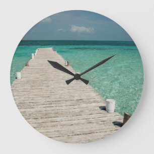 Goff Caye, a popular Barrier Reef Island Large Clock