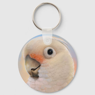 Goffin Tanimbar Corella Cockatoo Keychain