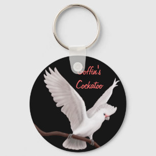 Goffin's Cockatoo Customizable Keychain