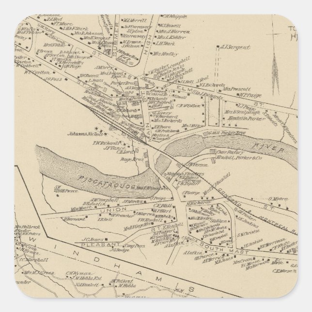 Goffstown PO, Pelham Square Sticker (Front)