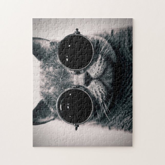 Goggles Kitty Puzzle (Vertical)