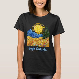 Gogh Outside Starry Night Nature Lover T-Shirt