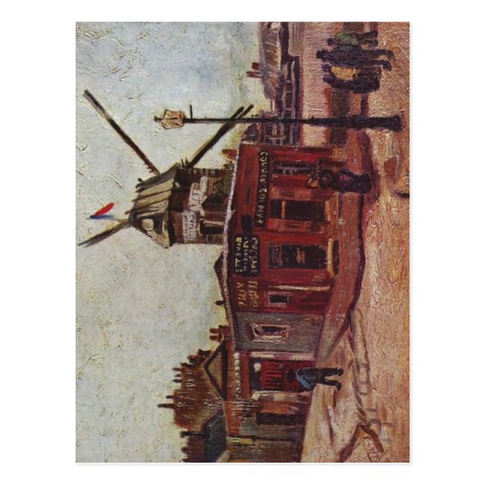 Gogh, Vincent van Le Moulin de La Galette 1886 Tec Postcard