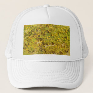 Gogh Yellow Blossoms Whimsical Wedding Personalize Trucker Hat