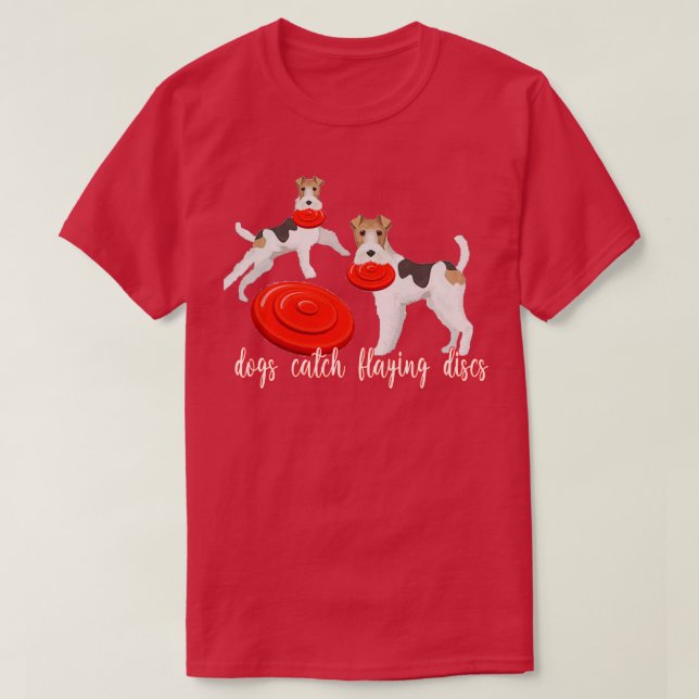 Gogs catch flaying discs dog competition frisbee D T-Shirt (Design Front)
