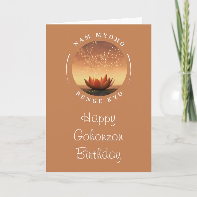 Gohonzon Birthday Card SGI Buddhism  (Front)