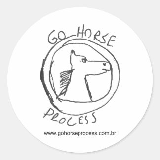 GOHORSE OFICIAL PRODUCT HOMOLOGATED CLASSIC ROUND STICKER