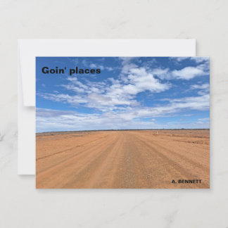 Goin' places postcard