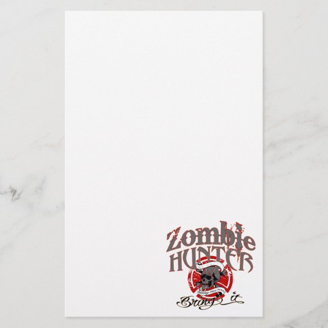Going after Zombies! Stationery (Front)