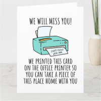 Going Away Card for Coworker or Boss, Funny Going 