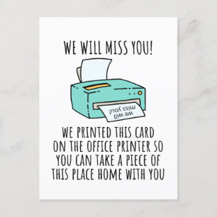 Going Away Card for Coworker or Boss, Funny Going