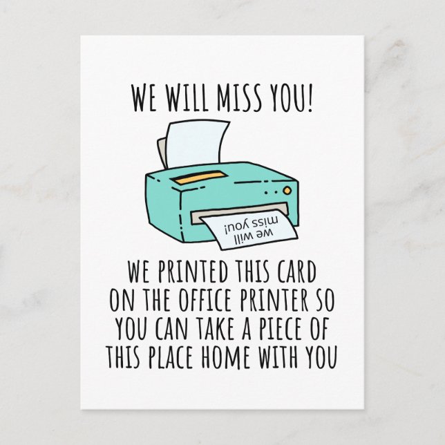 Going Away Card for Coworker or Boss, Funny Going  (Front)