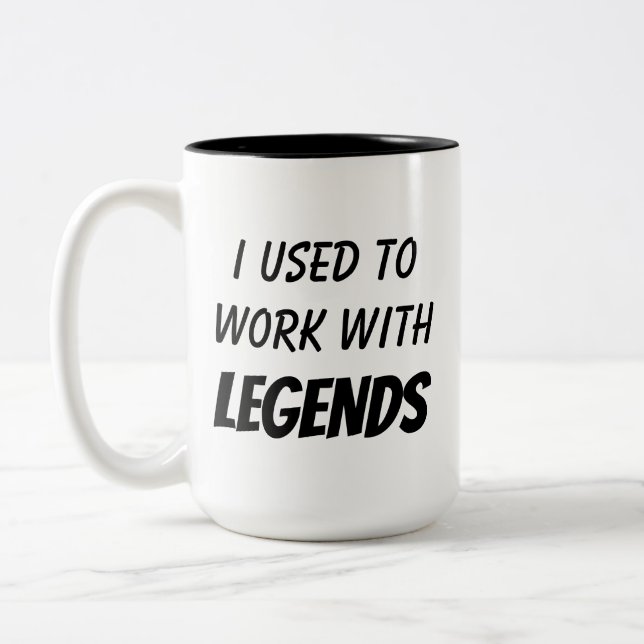 Going Away Gift for Coworker, Funny Goodbye Gift Two-Tone Coffee Mug (Left)