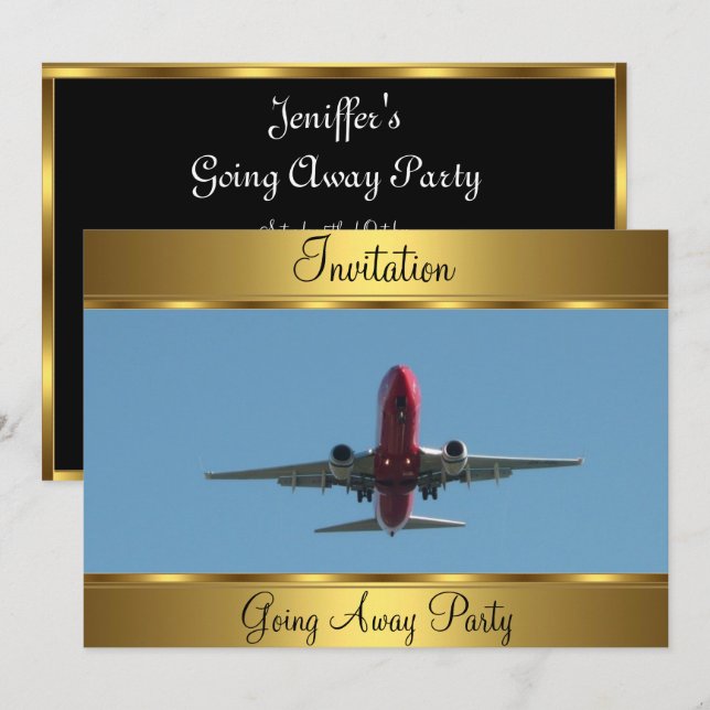 Going Away Party Invitation (Front/Back)