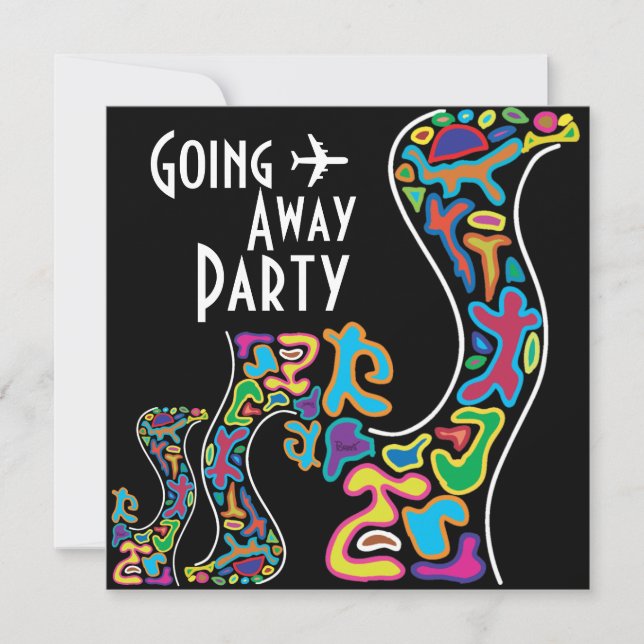 Going Away Party Invitation Card (Front)