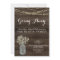 Going Away Party Invitation | Rustic Babys Breath