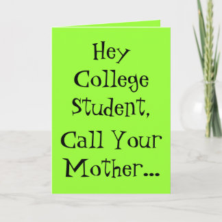 Going Away to College Card