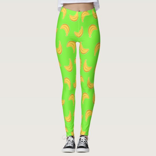 Going Bananas in Green Leggings
